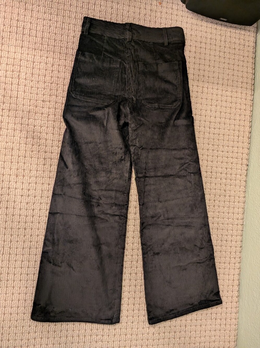 Zara High-Rise Wide Leg Corduroy Pants